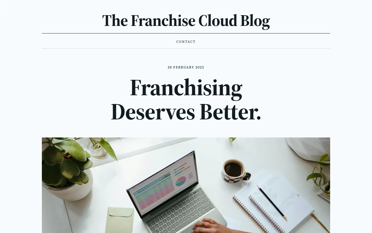 A site built with the Blog template.